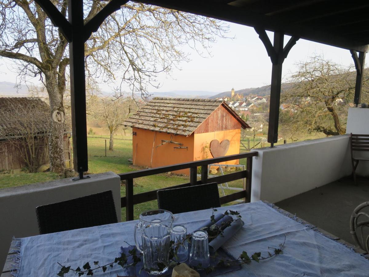 Alpaka-Ferien Appartement Wiechs am Randen Buitenkant foto