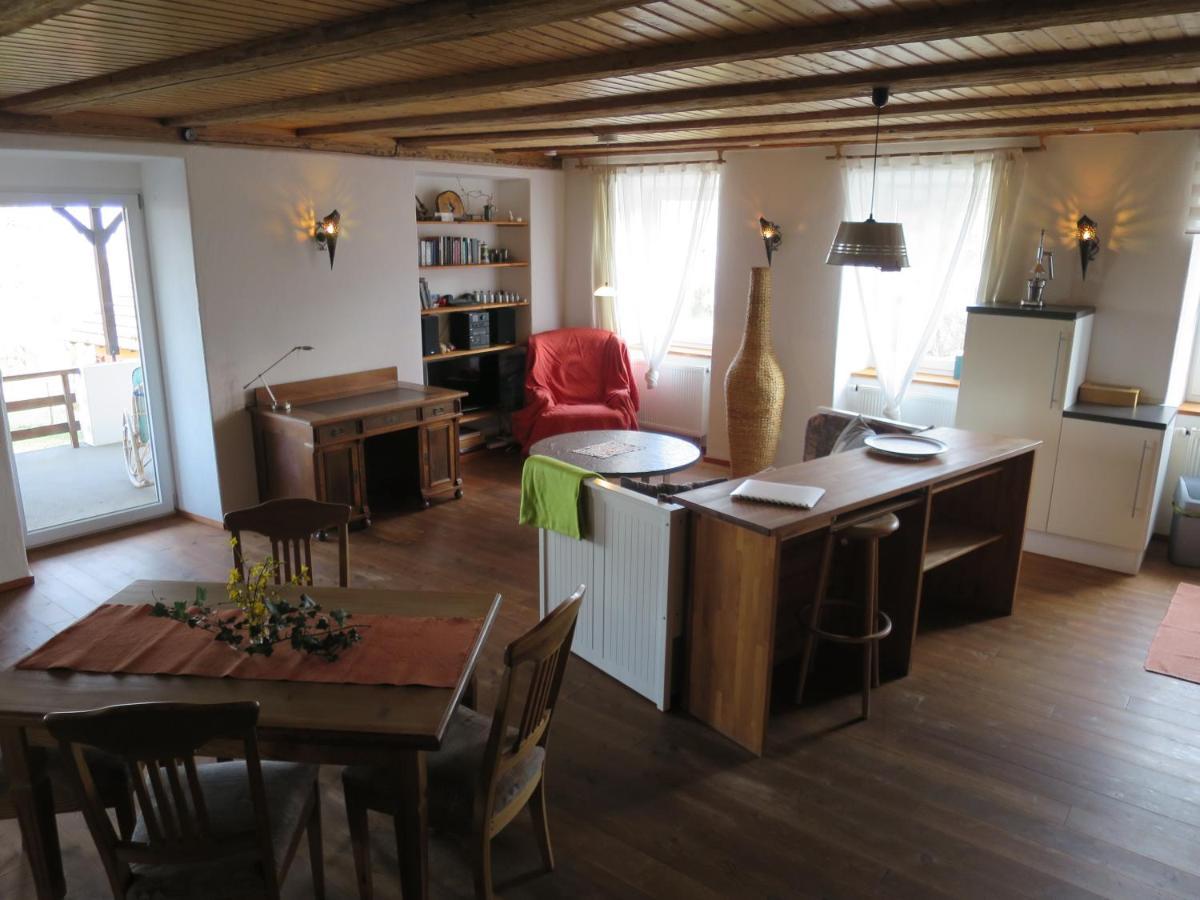 Alpaka-Ferien Appartement Wiechs am Randen Buitenkant foto
