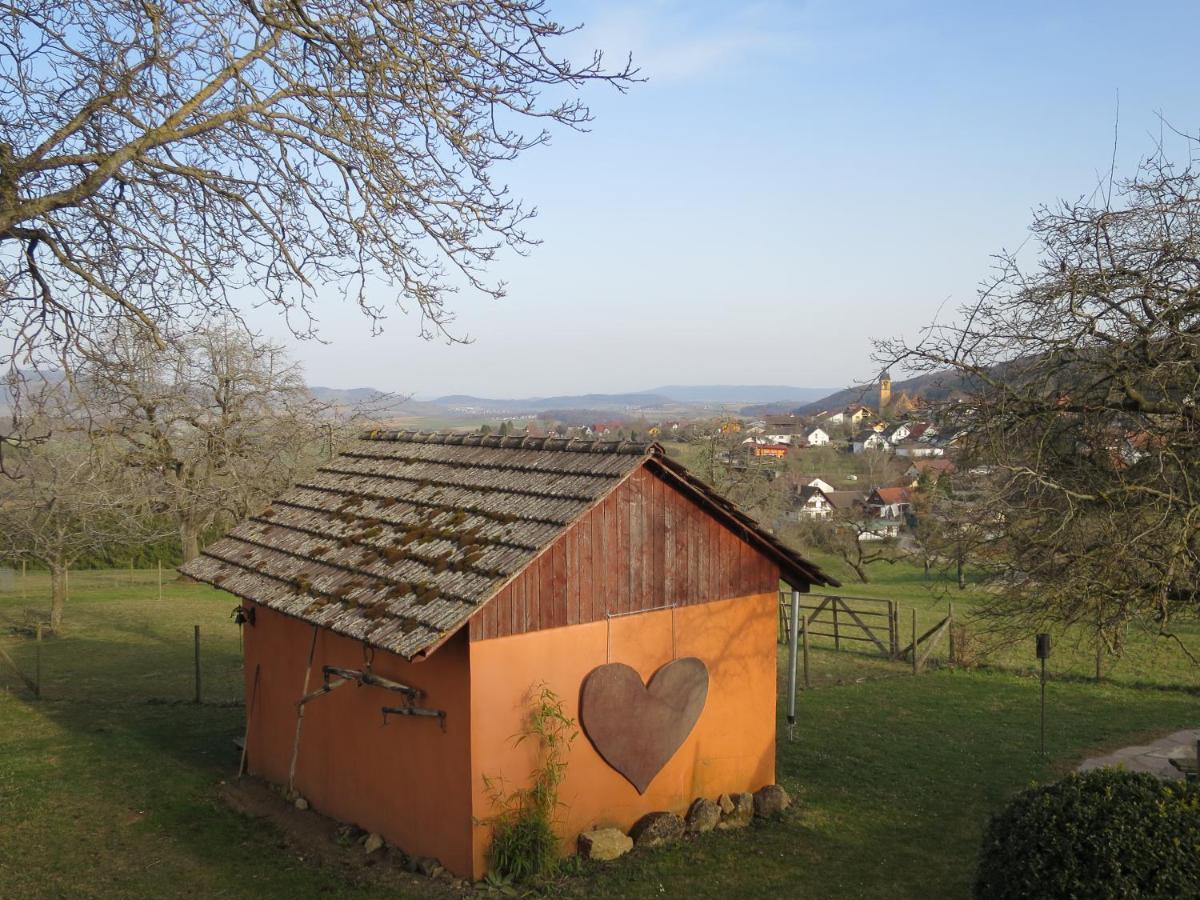 Alpaka-Ferien Appartement Wiechs am Randen Buitenkant foto